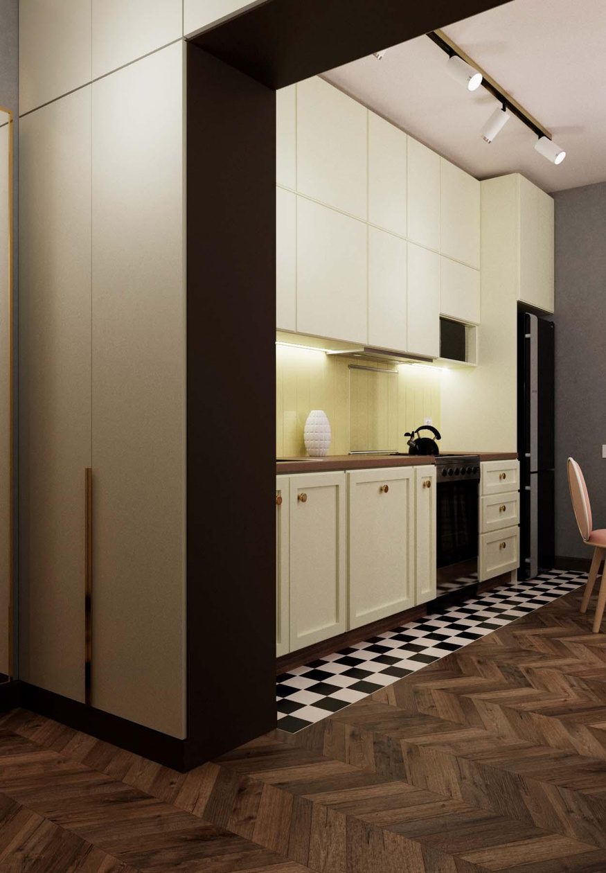 Color Composition — Hallway, view 3