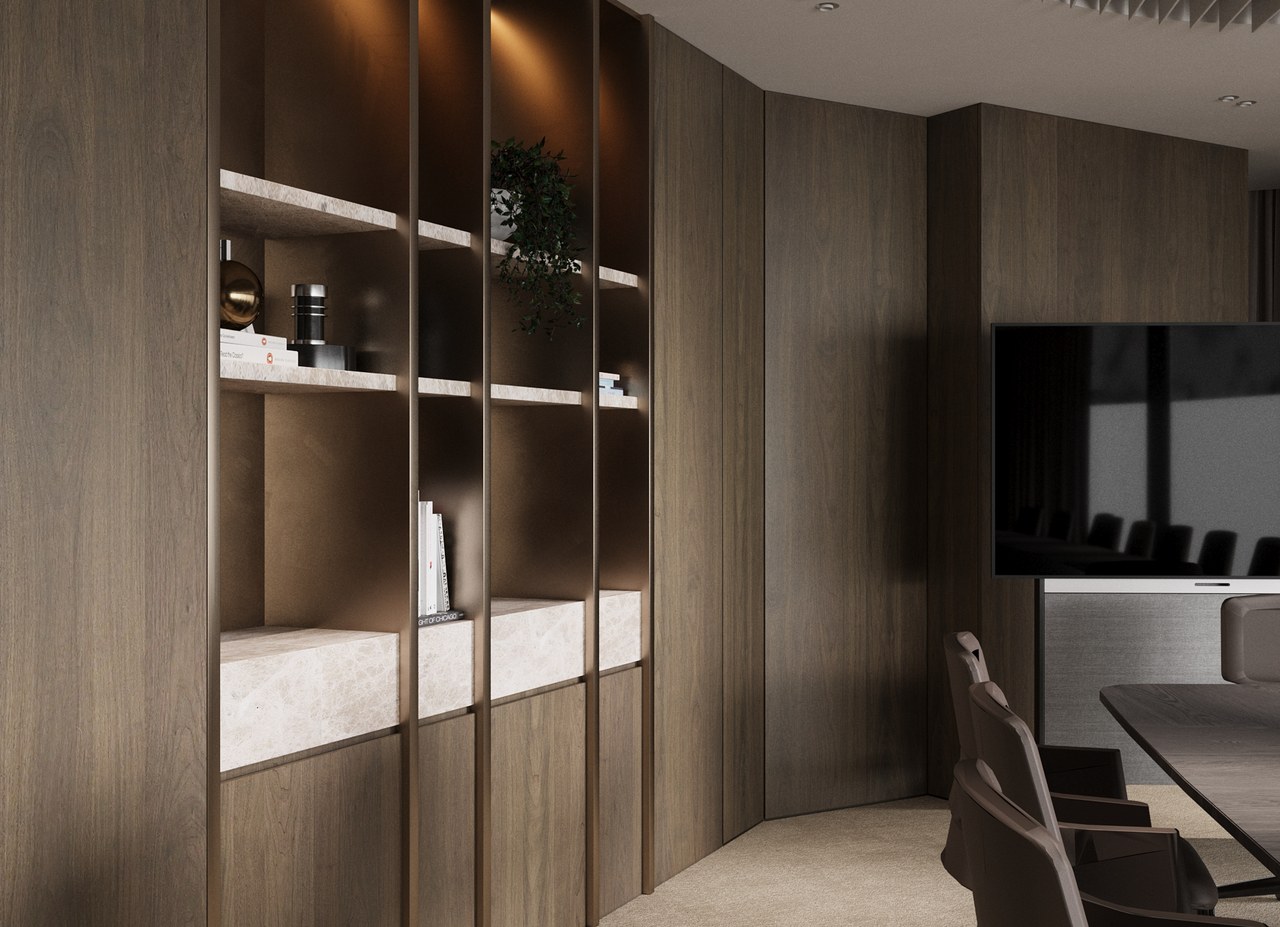 Office Design — Main meeting room, view 1